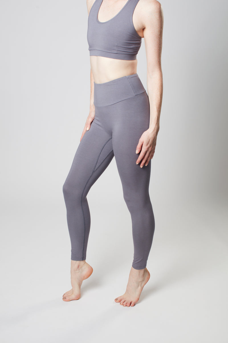 High Waisted Leggings - Grey – Sōma Sportswear