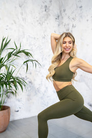 Sports Bra - Earth Khaki